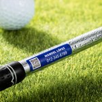 Set de 16 pegatinas personalizadas de vinilo multicolor a prueba de agua para golf o tenis con nombre y número regalo para amantes del golf