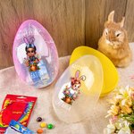 Personalized Happy Easter Flower Pot Baby Easter Egg with Name Basket Filler Easter Party Gift for Kids