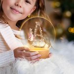 Personalisierte Floral Initial niedlichen Peter Rabbit Acryl LED-Nachtlicht mit hölzernen Basis und Name Home Decor Ostern Party Geburtstag Geschenk für Kinder