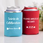 Manches de Refroidisseur de Bouteille à Canettes de Bière Set de 12 Personnalisé avec Texte Cadeau de St-Patrick pour Buveur et Amateur d'Alcool