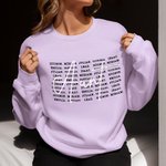 Personalized Multicolor 1-20 Names Soft Crewneck T-shirt Sweatshirt with Title Mother's Day Birthday Gift for Mom Grandma