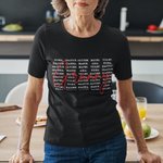 Personalized Multicolor 1-20 Names Soft Crewneck T-shirt Sweatshirt with Title Mother's Day Birthday Gift for Mom Grandma