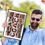 Personalized Soccer Basketball Cheer Photo Collage Canvas Painting with Team Name Birthday Home Decor Gift for Sport Coach