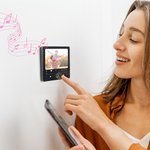 Personalised 1-9 Photos DIY Music Box Refrigerator Magnet with Built-In Music Player Home Decor Birthday Anniversary Gift for Family Friends Couple