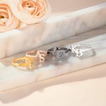 Gepersonaliseerde Mini Dubbele Initialen Design Ring Sierlijke Sieraden Verjaardag Verjaardag Moederdag Cadeau voor Moeder Vriendin Zussen