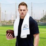 Gepersonaliseerde geborduurde voetbalhelm super absorberende 100% katoenen handdoek met naam en nummer verjaardag team cadeau voor voetballers liefhebbers