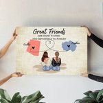 Gepersonaliseerde lange afstand staat tot staat kaart Canvas schilderij met naam Home Decor afstuderen vriendschap Gift voor familie vriend