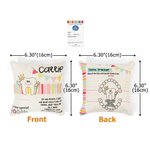 Personlig söt barnliknande krona sockerrör tandfé kudde med namn och ficka första tand förlorad födelsedagspresent för pojkar flickor