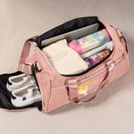 Personalisierte Wasserdichte Reisetasche mit Silhouette Rhythmischer Gymnastik Namen Reise-Accessoire Geburtstagsgeschenk für Gymnastik-Liebhaber