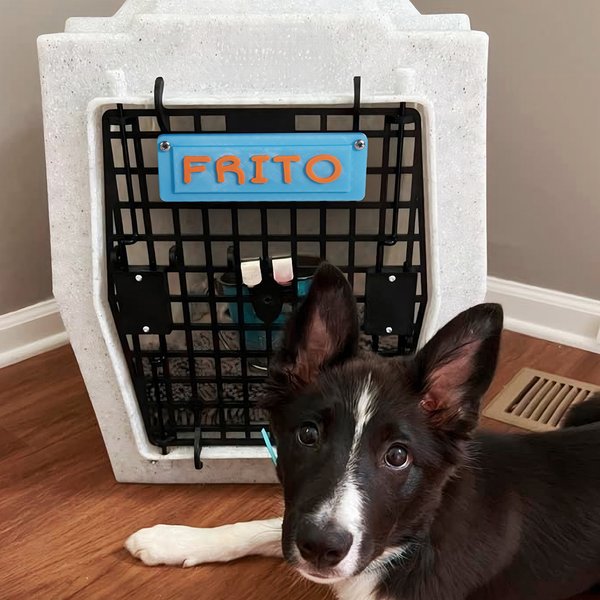 Personalizado 3D Impreso Multicolor Perrera Etiqueta Nombre Señal Accesorios para mascotas Perro Decoración de la habitación para los amantes del perro