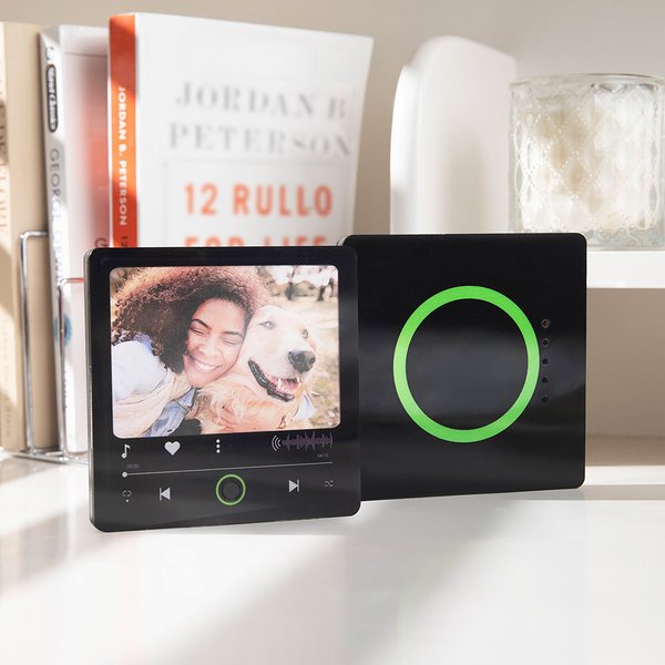 Personalised 1-9 Photos DIY Music Box Refrigerator Magnet with Built-In Music Player Home Decor Birthday Anniversary Gift for Family Friends Couple