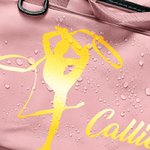 Personalisierte Wasserdichte Reisetasche mit Silhouette Rhythmischer Gymnastik Namen Reise-Accessoire Geburtstagsgeschenk für Gymnastik-Liebhaber
