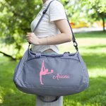 Personalisierte Wasserdichte Reisetasche mit Silhouette Rhythmischer Gymnastik Namen Reise-Accessoire Geburtstagsgeschenk für Gymnastik-Liebhaber