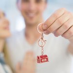 Personalized Openable Love Mail Mailbox Design Bag Charm Keychain with Love Letter and Engraved Text Valentine's Day Anniversary Gift for Couple