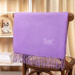 Personalised Pet Dog Cat Silhouette Super Soft Warm Scarf Shawl with Embroidered Name Fashion Accessory Birthday Christmas Gift for Couple Pet Lover