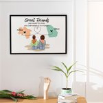 Gepersonaliseerde lange afstand staat tot staat kaart Canvas schilderij met naam Home Decor afstuderen vriendschap Gift voor familie vriend