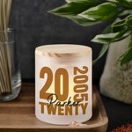 Barattolo personalizzato senza tempo con candela a LED e coperchio in legno Regalo di compleanno e anniversario per amici e parenti