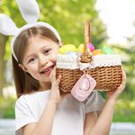 Personalized Cute Magic Hat Poker Card Beaded Chain Tag with Name Holiday Favor Accessories Birthday Easter Party Gift for Kids