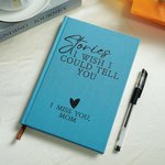 Personalized Stories I Wish I Could Tell You A5 Grief Notebook with Name and 200 Lined Pages Sympathy Condolence Gift for Loss of Parent Spouse