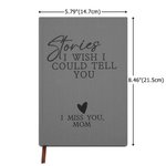 Personalized Stories I Wish I Could Tell You A5 Grief Notebook with Name and 200 Lined Pages Sympathy Condolence Gift for Loss of Parent Spouse