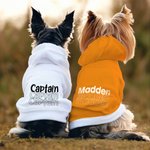 Gepersonaliseerde Multicolor Pullover Pet Hond Hoodie met Naam Verjaardag Moederdag Cadeau voor Huisdier Liefhebber Eigenaar