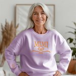 Personalized Multicolor Bow Grandma Soft Sweatshirt Hoodie with 1-12 Grandkids' Names Mother's Day Birthday Gift for Grandma Mom