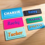 Personalized 3D Printed Multicolor Dog Kennel Tag Name Sign Pet Accessories Dog Room Decor for Dog Lovers