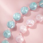 Personalized Cute Magic Hat Poker Card Beaded Chain Tag with Name Holiday Favor Accessories Birthday Easter Party Gift for Kids