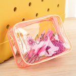 Personalized Portable Birth Flower Yarn Spinner Clear Name Storage Bag Set Crochet Knitting Accessories for Bogg Birthday Gift for Craft Lovers