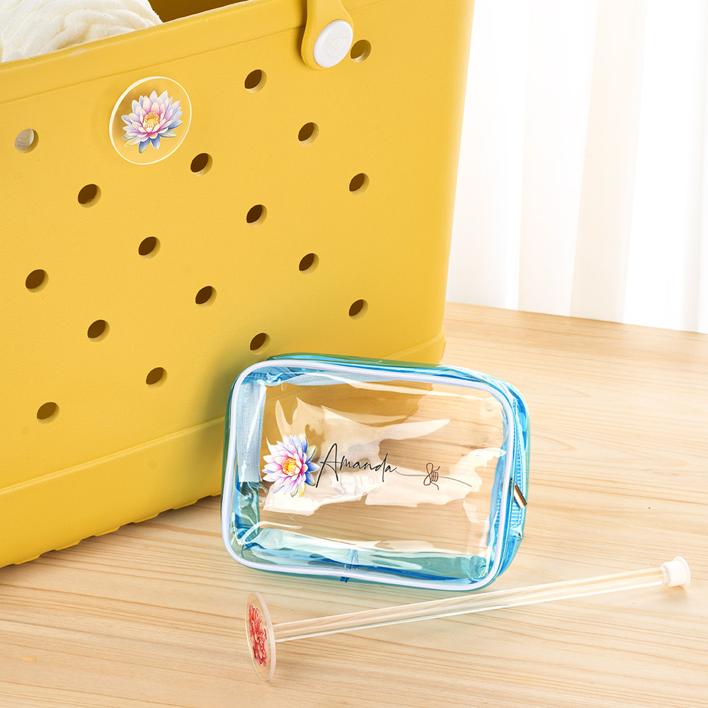 Sac de rangement portable pour fil de naissance personnalisé Accessoires de crochet et de tricot pour Bogg Cadeau d'anniversaire pour les amateurs d'artisanat