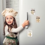 Henkilökohtainen Me teemme perheen ristisanatehtävä Scrabble Puzzle Jääkaappi Magneetti nimet Syntymäpäivä Housewarming lahja perheelle