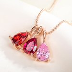 Personalized Dainty 1-6 Teardrop Birthstone Necklace Family Jewelry Mother's Day Birthday Appreciation Gift for Mom Grandma