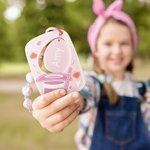 Personalized Cute Magic Hat Poker Card Beaded Chain Tag with Name Holiday Favor Accessories Birthday Easter Party Gift for Kids