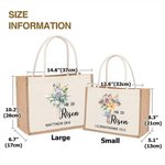 Personalised He Is Risen Bible Verse Cross Birth Flower Large Reusable Tote Bag with Text Easter Church  Religious Gift for Women Christian