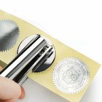 Personalized Cute Animals Design Embossing Stamp Hand-held Embosser with Name Book Club Birthday Gift for Bookworms Kids