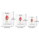 Póster personalizado de jugadora de voleibol con nombre y número Decoración del hogar Regalo de cumpleaños para niñas