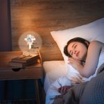 Personalized He Is Risen Cross 1-5 Birth Flowers LED Night Light with Text and Wooden Base Home Decor Easter Gift for Grandma Mom Kids