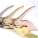 Personalized Cute Animals Design Embossing Stamp Hand-held Embosser with Name Book Club Birthday Gift for Bookworms Kids