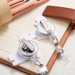 Personalised Cute Cartoon Character Acrylic Retractable Badge Reel with Name and Subject Back to School Teacher's Day Birthday Gift for Teachers