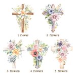 Personalized Cartoon Character Cross Birth Flower Name Spiral Notebook Easter Party Favor Back to School Gift for Boys Girls