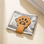 Gepersonaliseerde Schattige Paw Magnetische Leren Bladwijzer Clip met initiaal Reading Accessory Verjaardagscadeau voor boekliefhebber Bookworm