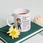 Personalized Difference Maker Cartoon Teaching Character 11 oz 15 oz Ceramic Mug with Name Teacher's Day Back to School Appreciation Gift for Teachers