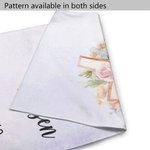 Personalized He is Risen Watercolor Cross 1-5 Birth Flowers Garden Flag with Text Yard Porch Decor Easter Holiday Religious Gift for Family Christian