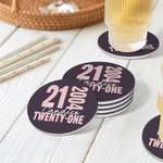 Personligt Set med 4 halkfria keramiska underlägg med namn och ålder Heminredning Födelsedagssouvenir Present till familj och vänner