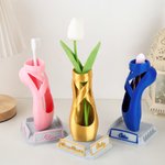 Personalised 3D Printed Ballet Pointe Shoe with Nameplates Toothbrush Pen Holder Vase Desk Decor Birthday Gift for Ballerina Ballet Dancer Enthusiast