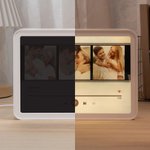 Henkilökohtainen musiikkisoitin Photo Design LED valokuvakehys peili nimi ja teksti vuosipäivä syntymäpäivä loma lahja pariskunnille perheen ystävät