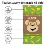 Personalizada Fantasía Unicornio Perro Zorro Mono Diseño Sobredimensionada Secado Rápido Toalla de Playa con Nombre Fiesta en la Piscina Regalo de Cumpleaños para Niños Niñas