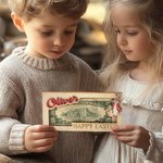 Personalisierte Frohe Ostern hölzerne Peter Rabbit Geld Halter mit Namen Korb Stuffers Urlaub Ostern Party Favors Geschenk für Kinder Familie