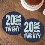 Personligt Set med 4 halkfria keramiska underlägg med namn och ålder Heminredning Födelsedagssouvenir Present till familj och vänner