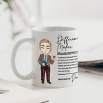 Personalized Difference Maker Cartoon Teaching Character 11 oz 15 oz Ceramic Mug with Name Teacher's Day Back to School Appreciation Gift for Teachers